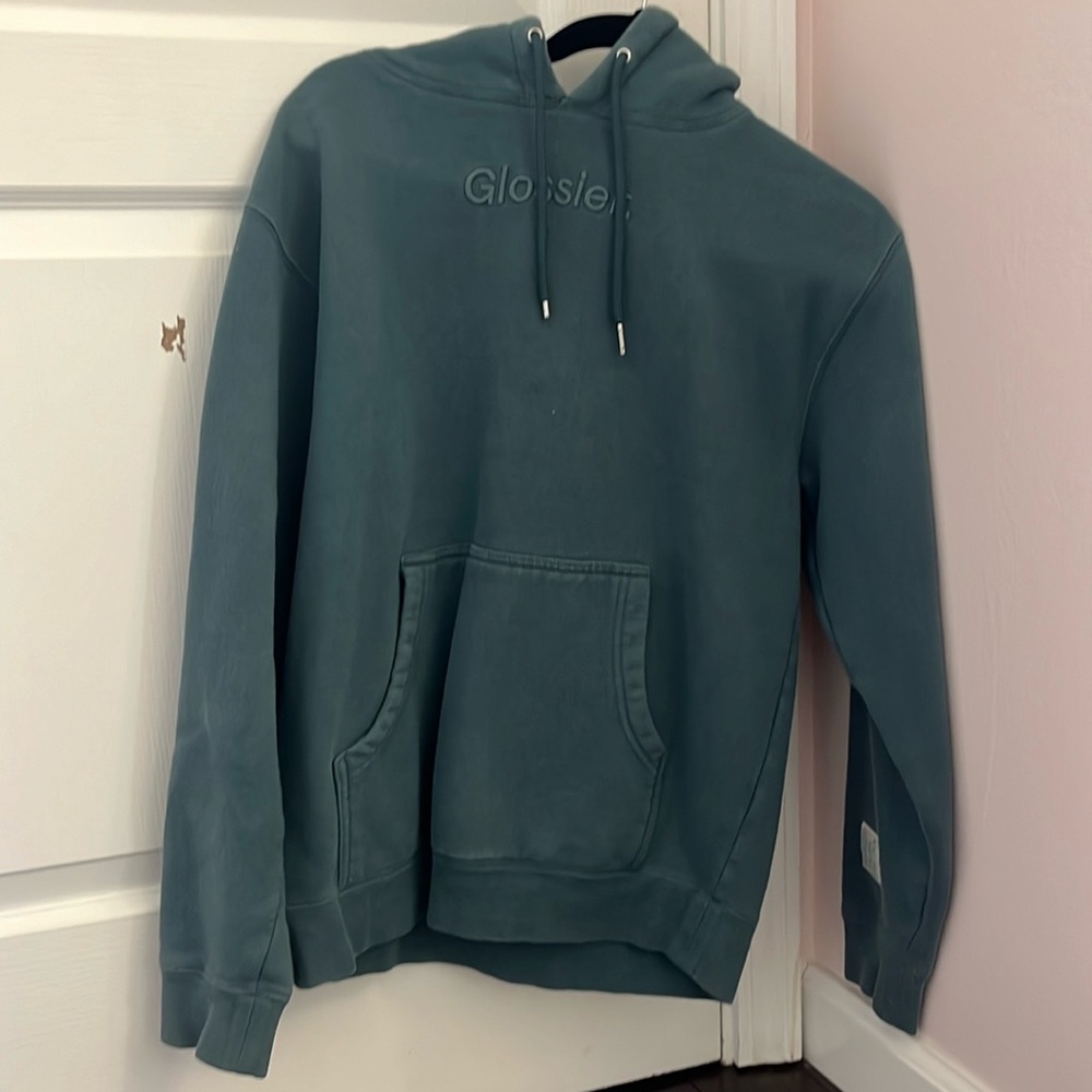 Green limited edition glossier hoodie size xs